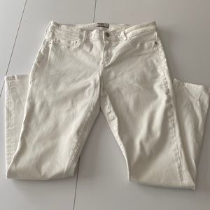 A&F white denim